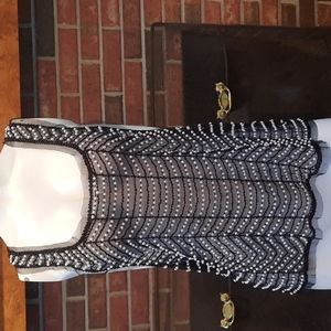 Body Central Mesh/Tulle Pearl/beaded tank top